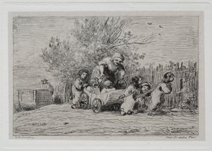 De Boottocht: Erfgoed van de Kar (De Kinderen met de Kar) door Charles Francois Daubigny