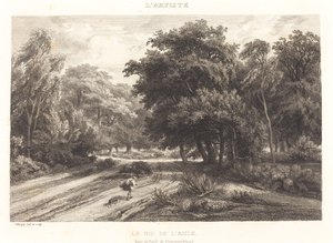 Het adelaarsnest in het bos van Fontainebleau (Le nid de l