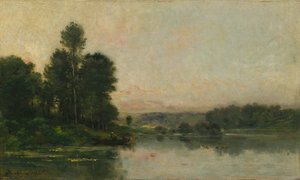 De Heuvels van Méry-sur-Oise, Tegenover Auvers, 1873 door Charles Francois Daubigny