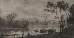 De kleine ruiters door Charles Francois Daubigny