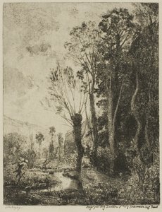 De Sater door Charles Francois Daubigny