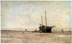 De kust, eind jaren 1860 begin jaren 1870 door Charles Francois Daubigny