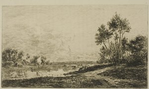 De Seine bij Port-Maurin door Charles Francois Daubigny