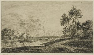 De Seine bij Port-Maurin door Charles Francois Daubigny