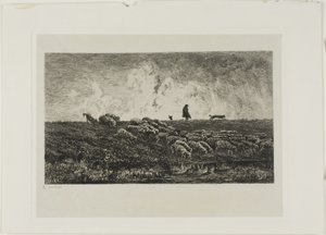 De Regenbui door Charles Francois Daubigny