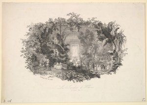De wintertuin door Charles Francois Daubigny