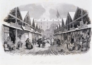 Uitzicht op de tempel mars - in Les Mysteres de Paris door Eugene Sue (1843), geïllustreerd door Daubigny door Charles Francois Daubigny