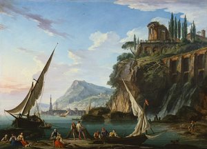 Kustscène met de Tempel van Sibyl, Tivoli