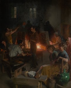 Glasblazers van Murano, 1886