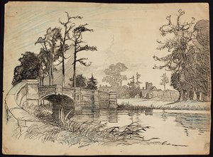 Cranford Park Brug, Hillingdon, Groot-Londen door Charles George Harper