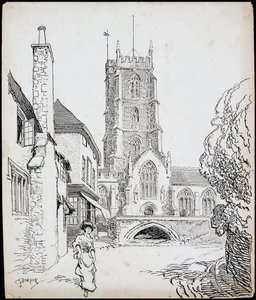 Priorijkerk van St George, Dunster, Somerset, 1892-1933