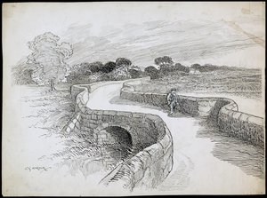 Swarkestone Bridge, Stanton By Bridge, Derbyshire door Charles George Harper