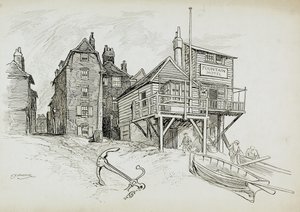 Het Fonteinhotel, Deal, Kent door Charles George Harper