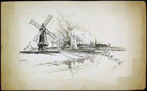 Wellington Windmolen, Barking, Londen, 1892-1933 door Charles George Harper