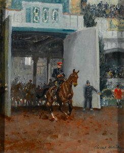 Het begin van het Koninklijk Toernooi in Olympia door Charles Gilbert Holiday