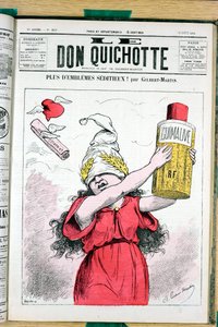 Omslag van Le Don Quixote, nummer 215, Satirique en Colours door Charles Gilbert Martin