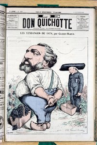 Omslag van The Don Quixote, nummer 225, Satirique en Colours door Charles Gilbert Martin