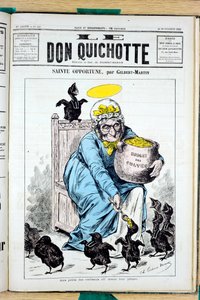 Omslag van Le Don Quixote, nummer 440, Satirisch in Kleuren