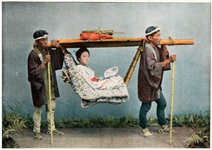 La Kago, transport van Japan, ca. 1890