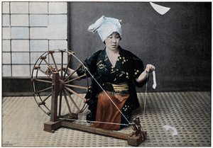 Spinnewiel, ca. 1890