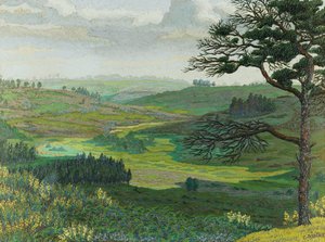 Godshill, New Forest door Charles Ginner