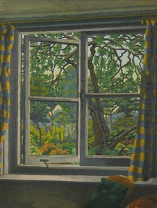 Door een Cottage Raam, Shipley, Sussex door Charles Ginner