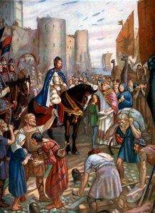 Willem Rufus in de Tower of London, laat 11e eeuw, ca. 1920 door Charles Goldsborough Anderson