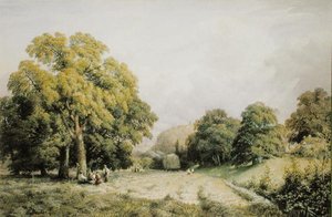Hooien, Lewes, Sussex door Charles Grant Davidson