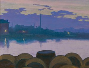 Rivierlandschap door Charles Guilloux