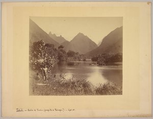 Tahiti. Rivier van Taubira (schiereiland Taïarapu)