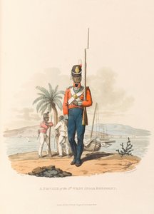 Een Soldaat van het 5e West-Indische Regiment door Charles Hamilton (after) Smith