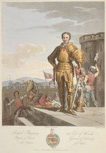 Richard Beauchamp (1381-1439) Graaf van Warwick, Anno 1439, illustratie uit 