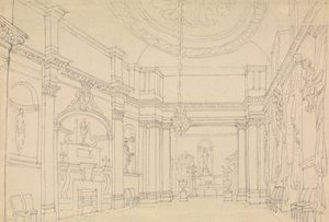 Hal, Easton Neston, Northants door Charles Hamilton Smith