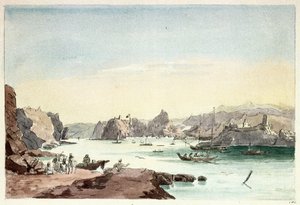 Muscat kreek (Oman) door Charles Hamilton Smith