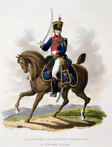 Uniform van een Officier van de 9e Lichte Dragonders in Review Order, uit 