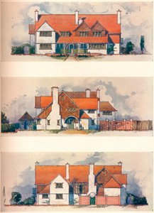 Huis in de Tuinstad, Letchworth, ca. 1906 door Charles Harrison Townsend