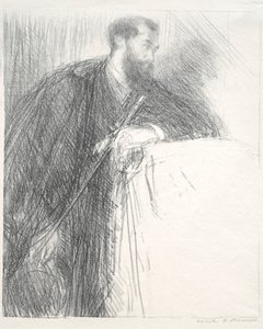 Lucien Pissarro door Charles Haslewood Shannon