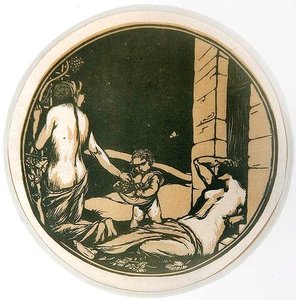 De Druivenoogst door Charles Haslewood Shannon