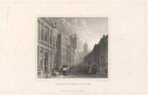 De veilinghal, Bank & C. door Charles Heath