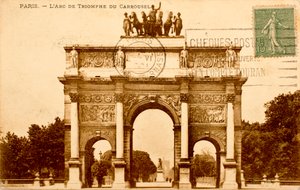 Ansichtkaart/Arc de Triomphe du Carrousel/Parijs/Seine/Ile de France/Frankrijk