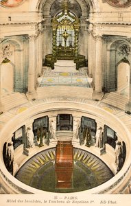 Ansichtkaart/Graf van Napoleon I/Invalides/Parijs/Seine/Ile de France/Frankrijk door Augustus Kollner