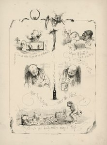 Pagina uit Proverbs with Pictures door Charles H. Bennett door Charles Henry (after) Bennett