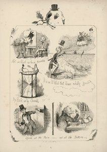 Pagina uit Spreuken met Afbeeldingen door Charles H Bennett