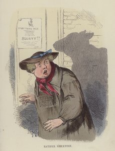 Beetje Schaapachtig (gekleurde gravure) door Charles Henry Bennett