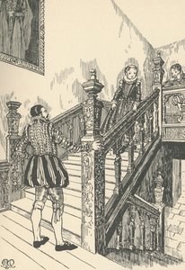 16e-eeuwse trap door Charles Henry Bourne Quennell