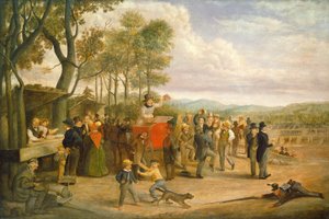 Oefendag, 1843 of later door Charles Henry Granger