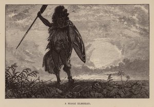 Illustratie voor Allan Quatermain door H Rider Haggard (gravure) door Charles Henry Malcolm Kerr