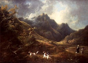 Jagen over honden door Charles Henry Schwanfelder