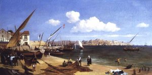 De haven, Lissabon door Charles Henry Seaforth