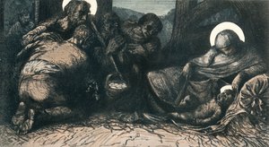De Geboorte, ca. 1900 door Charles Holroyd